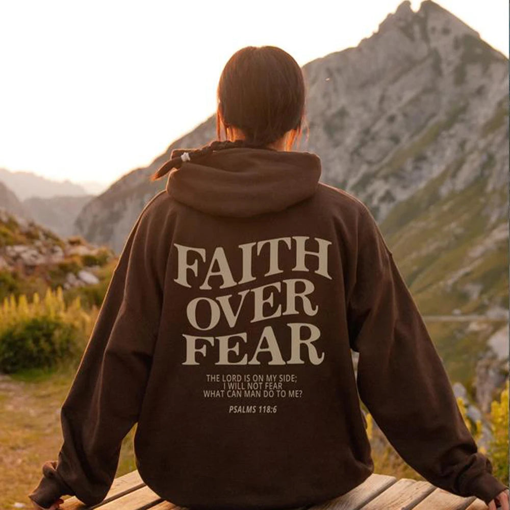 Faith over Fear Christian Hoodie