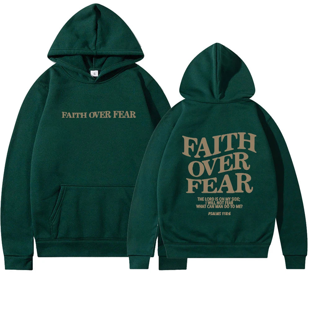 Faith over Fear Christian Hoodie