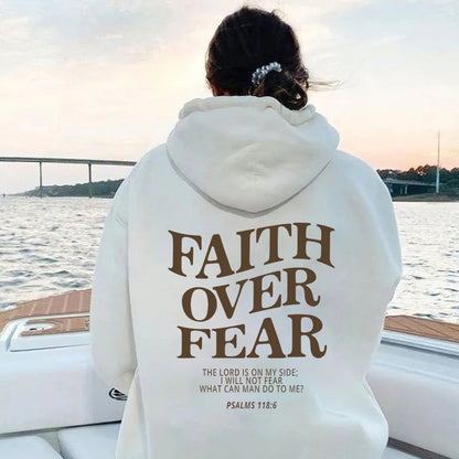 Faith over Fear Christian Hoodie