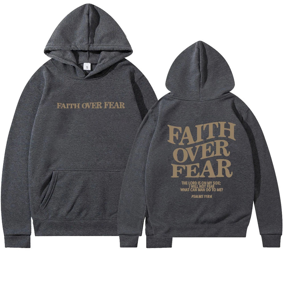 Faith over Fear Christian Hoodie