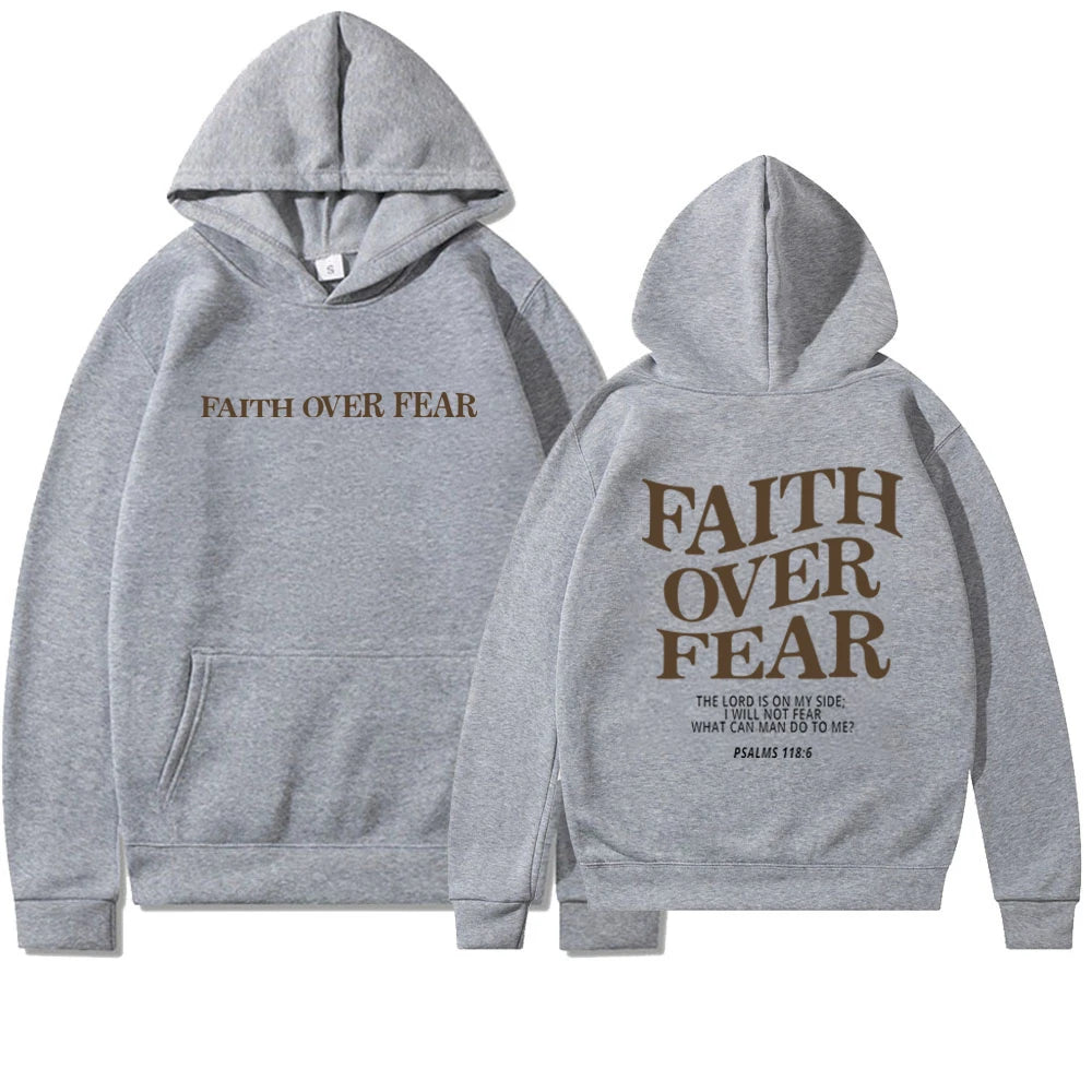 Faith over Fear Christian Hoodie